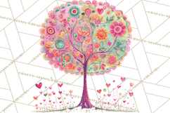 Whimsical Forest Doodle Trees And Animals PNG Clipart Product Image 2