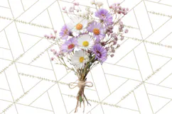 Charming Wildflower Market Floral Clipart PNG Product Image 3
