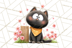 Farm Animals Gardening Clipart, Cute Farm Animal Garden PNG Product Image 3