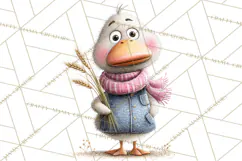 Farm Animals Gardening Clipart, Cute Farm Animal Garden PNG Product Image 5