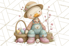 Easter Farm Animals Clipart PNG, Farm Animals Easter Eggs Product Image 2