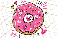 Bubblegum Pop Valentine Clipart PNG Hearts Candy Cupcakes Product Image 2