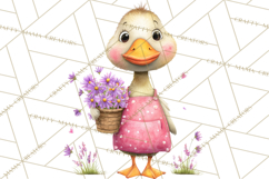 Farm Animals Gardening Clipart, Cute Farm Animal Garden PNG Product Image 3