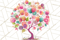 Whimsical Forest Doodle Trees And Animals PNG Clipart Product Image 5