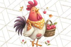 Farm Animals Gardening Clipart, Cute Farm Animal Garden PNG Product Image 2