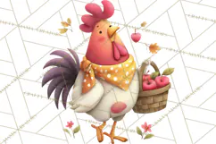 Farm Animals Gardening Clipart, Cute Farm Animal Garden PNG Product Image 2