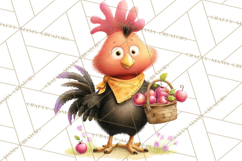 Farm Animals Gardening Clipart, Cute Farm Animal Garden PNG Product Image 3