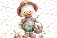 Easter Farm Animals Clipart PNG, Farm Animals Easter Eggs Product Image 3