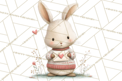 Cozy Cottage Valentine Critters Clipart PNG Animals Product Image 5