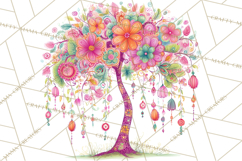Whimsical Forest Doodle Trees And Animals PNG Clipart Product Image 3