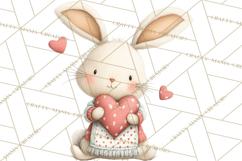 Cozy Cottage Valentine Critters Clipart PNG Animals Product Image 4