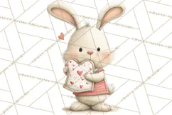 Cozy Cottage Valentine Critters Clipart PNG Animals Product Image 5