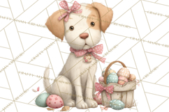Easter Farm Animals Clipart PNG, Farm Animals Easter Eggs Product Image 4