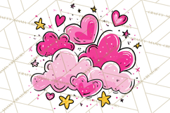 Bubblegum Pop Valentine Clipart PNG Hearts Candy Cupcakes Product Image 4