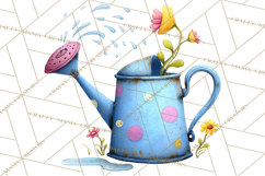 Farm Animals Gardening Clipart, Cute Farm Animal Garden PNG Product Image 3