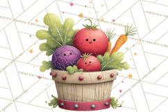 Farm Animals Gardening Clipart, Cute Farm Animal Garden PNG Product Image 4
