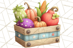 Farm Animals Gardening Clipart, Cute Farm Animal Garden PNG Product Image 5