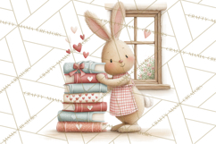 Cozy Cottage Valentine Critters Clipart PNG Animals Product Image 5