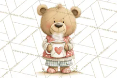 Cozy Cottage Valentine Critters Clipart PNG Animals Product Image 2