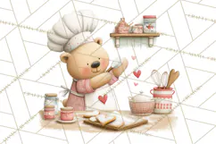 Cozy Cottage Valentine Critters Clipart PNG Animals Product Image 4