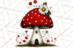 Forest Friends Woodland Animals PNG Clipart Mushrooms Art Product Image 5