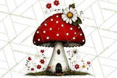 Forest Friends Woodland Animals PNG Clipart Mushrooms Art Product Image 5