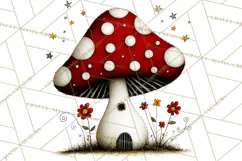 Forest Friends Woodland Animals PNG Clipart Mushrooms Art Product Image 2