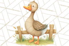 Farm Animals Clipart PNG, Cow Pig Sheep Horse Chicken Goat Product Image 2