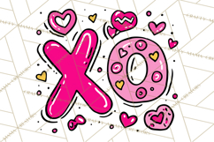 Bubblegum Pop Valentine Clipart PNG Hearts Candy Cupcakes Product Image 3