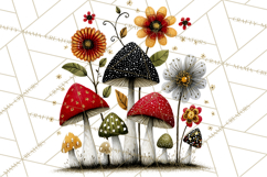 Forest Friends Woodland Animals PNG Clipart Mushrooms Art Product Image 3