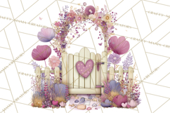 Heart Homes Valentine Clipart, Cozy Cottage PNG Product Image 4