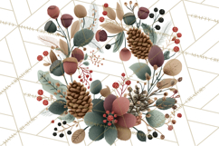 Rustic Winter Decor Clipart PNG Cozy Farmhouse Product Image 3