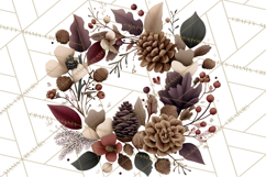 Rustic Winter Decor Clipart PNG Cozy Farmhouse Product Image 4