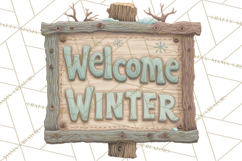 Rustic Winter Decor Clipart PNG Cozy Farmhouse Product Image 2