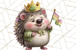 Lucky Animals Clipart, St. Patrick’s Day PNG, Cute Shamrock Product Image 5