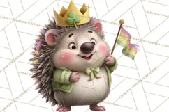 Lucky Animals Clipart, St. Patrick’s Day PNG, Cute Shamrock Product Image 5