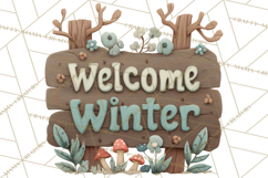 Rustic Winter Decor Clipart PNG Cozy Farmhouse Product Image 5