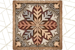 Rustic Winter Decor Clipart PNG Cozy Farmhouse Product Image 3