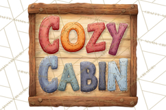 Rustic Winter Decor Clipart PNG Cozy Farmhouse Product Image 4