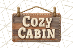 Rustic Winter Decor Clipart PNG Cozy Farmhouse Product Image 5