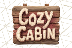 Rustic Winter Decor Clipart PNG Cozy Farmhouse Product Image 2