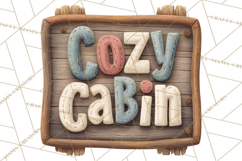 Rustic Winter Decor Clipart PNG Cozy Farmhouse Product Image 3