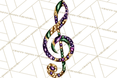 Jazz &amp; Brass Mardi Gras Clipart, Carnival Music PNG Product Image 3