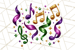 Jazz &amp; Brass Mardi Gras Clipart, Carnival Music PNG Product Image 4