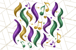 Jazz &amp; Brass Mardi Gras Clipart, Carnival Music PNG Product Image 2