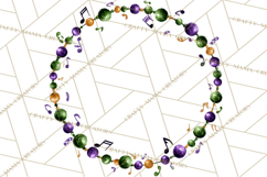 Jazz &amp; Brass Mardi Gras Clipart, Carnival Music PNG Product Image 3