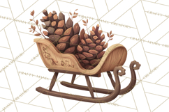 Rustic Winter Decor Clipart PNG Cozy Farmhouse Product Image 4