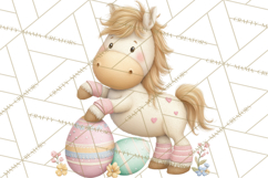 Easter Farm Animals Clipart PNG, Farm Animals Easter Eggs Product Image 3