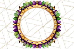 Jazz &amp; Brass Mardi Gras Clipart, Carnival Music PNG Product Image 5