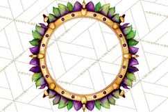 Jazz & Brass Mardi Gras Clipart, Carnival Music PNG Product Image 5